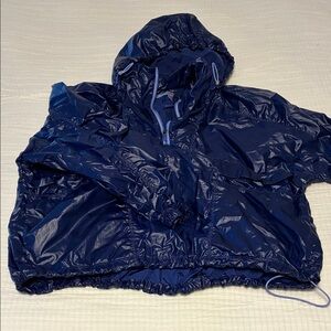 Free People Navy Blue Raincoat